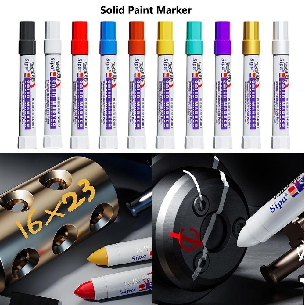 High Temperature Resistant Paint Pen Solid Art Painting Pen Wood Plastic Glass Stone Painting