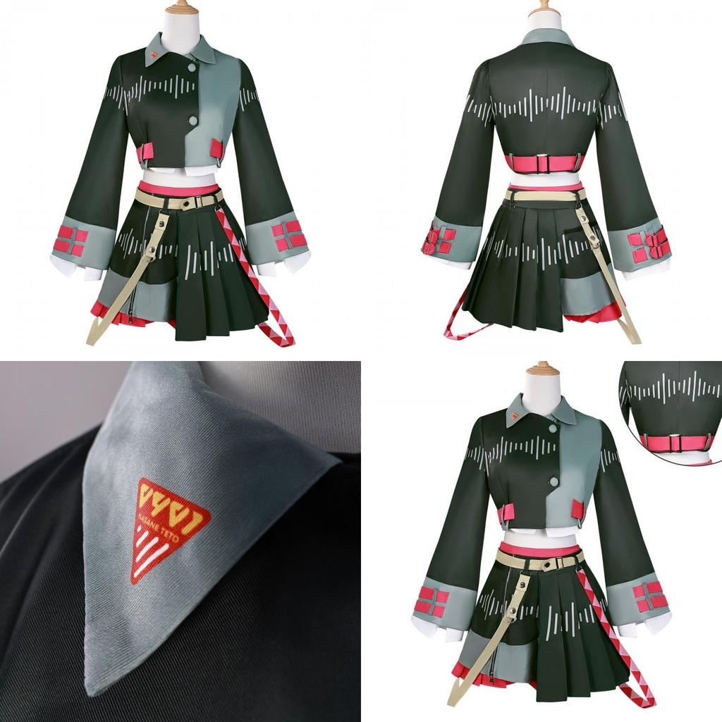 Role Teto Kasane Playing Costume Shoes Accessories For Gaming Fans Anime