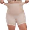 S-4XL Dámské kalhotky s vysokým pasem a kontrolou břicha, bezešvé spodní prádlo pro kontrolu břicha ve větších velikostech, tvarující kalhotky, zeštíhlující šortky