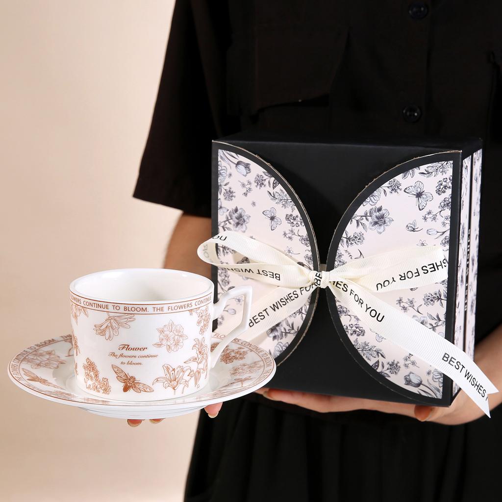 220 ml Retro-Kaffeetasse, Snackschale, Espressotasse, Keramik-Trinkgeschirr, nordische Heimdekoration, Tasse, Urlaubsgeschenkset