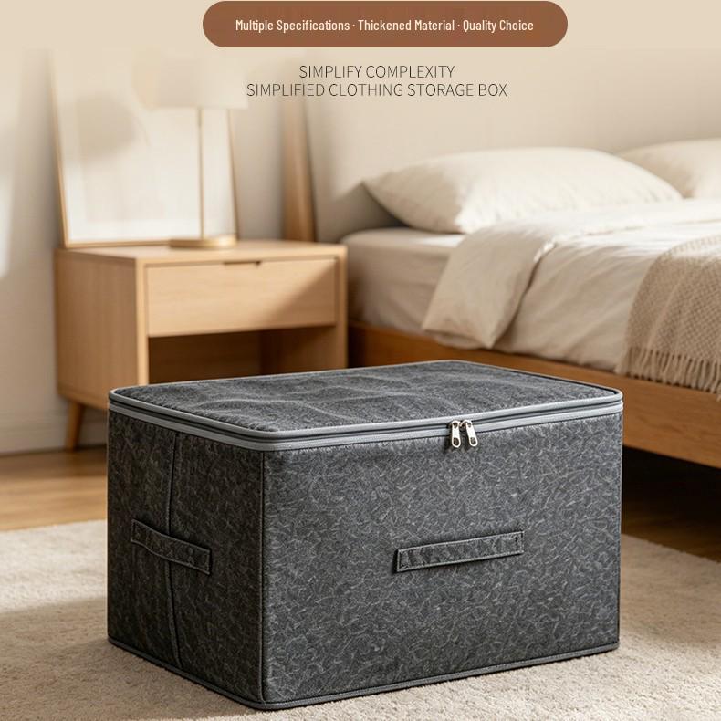 Foldable Cationic Storage Box with Compartments for Clothes, Wardrobe, or Socks - Includes Handle for Easy Sorting and Organizing