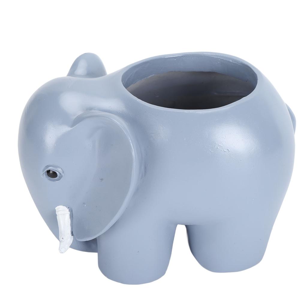 Słonik Sukulent Doniczka Kreatywne Drobne Rzemiosło Żywica Słonik Ozdobna Doniczka na Patio