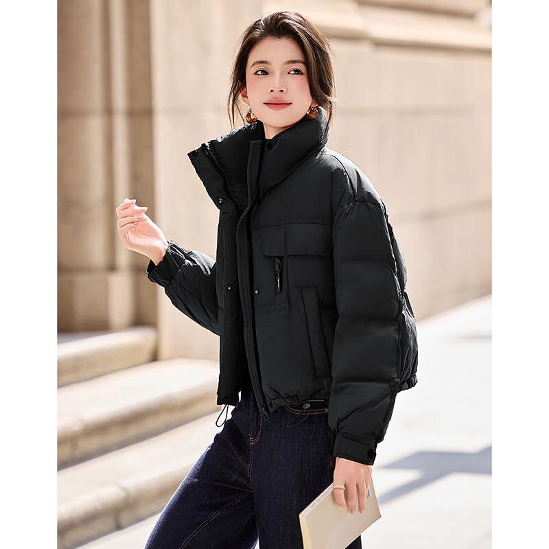 Sishui Nianhua Women's Petite Slim-Fit Winter Down Jacket