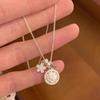Exquisite Flower Compass Pendant Necklace: 2025 New Luxury Clavicle Chain