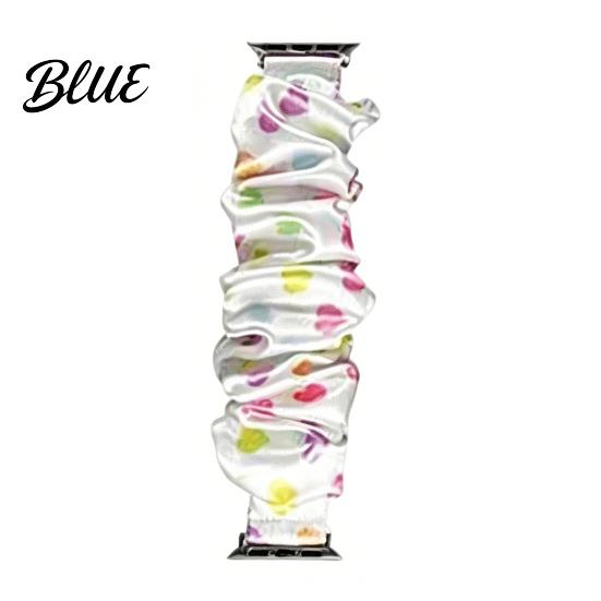 Cute Print Watch Strap Elastic Scrunchie Band Scrunch Fabric Stretchy