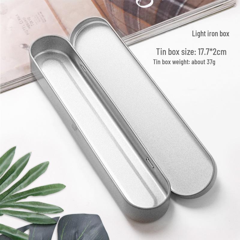 Tinplate Eyebrow Pencil Case with Sponge Base – Durable, Gift-Ready & Drop-Resistant for Students.