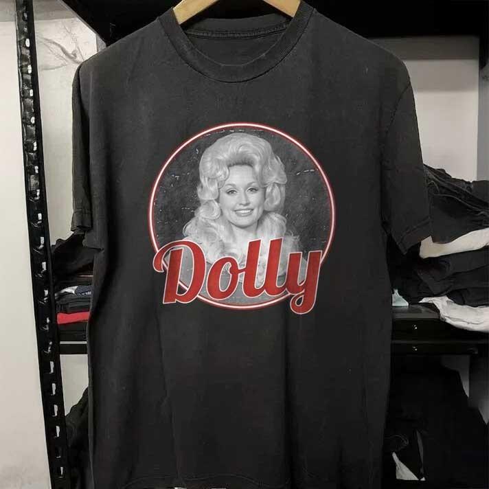 The Classic Dolly Parton Unisex Black Cotton T-Shirt