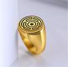  Hecate Wheel Strophalos Hekate Rings Stainless Steel Vintage Charm Magic Symbol Kabbalah Ring Unisex Amulet Jewelry Gift