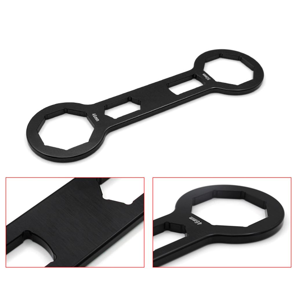 Aluminum Motorcycle Fork Caps Wrench Suitable for Front Forks Suspension Tuning Shock Absorbers Removal and Rebuild Tool