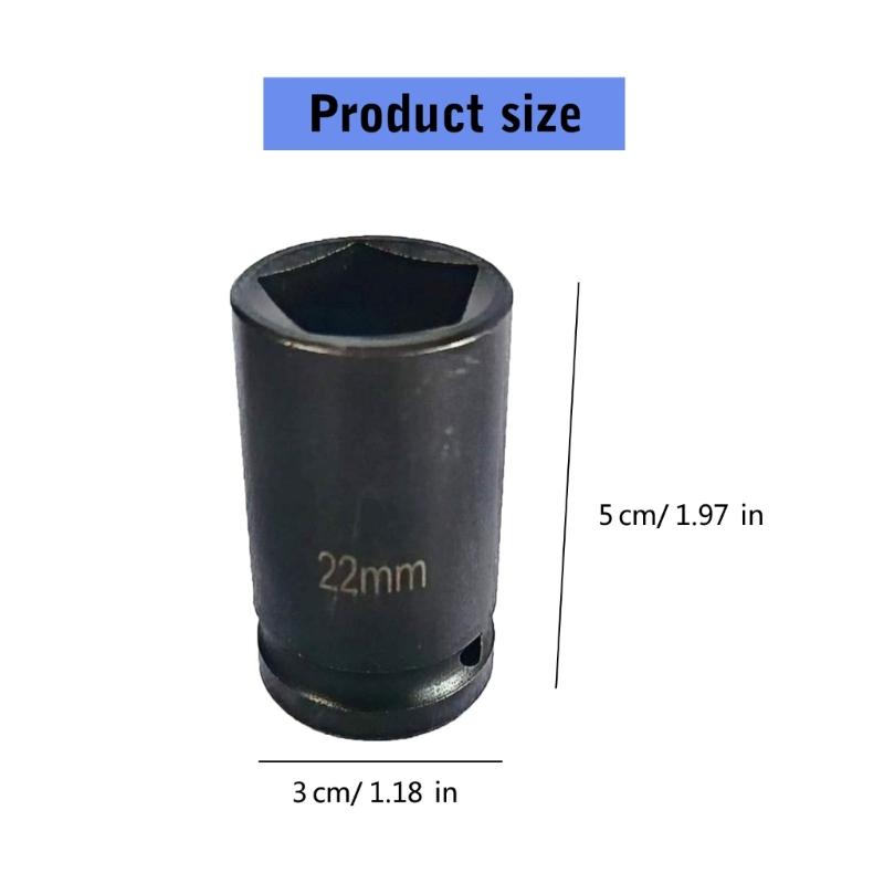 Upgraded Carbon Steel 1/2Inch Drive 13/16Inch Pentagon Socket Pentagon Socket Tool for Pentagonal Nut and Bolts