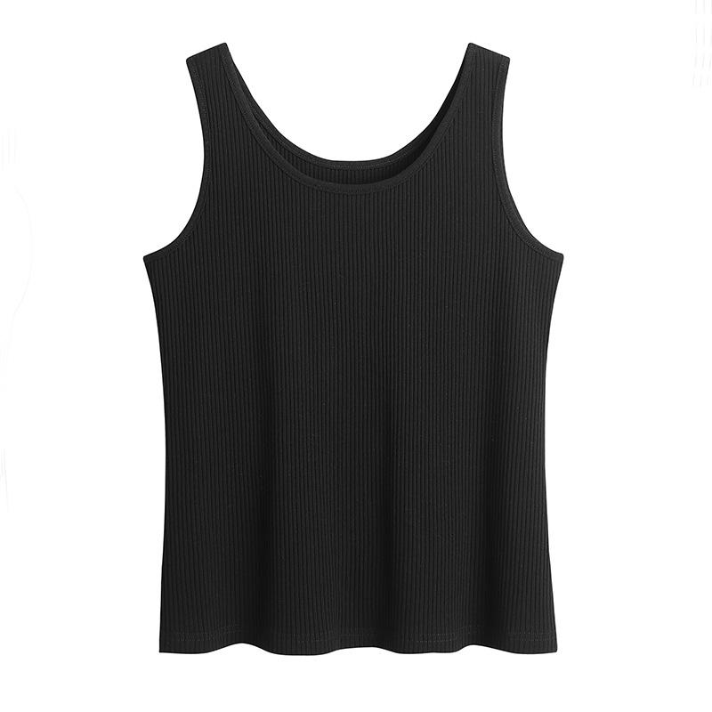 Plus Size Women's Multi-Color Knitted Tank Top - Summer Basics (61870)