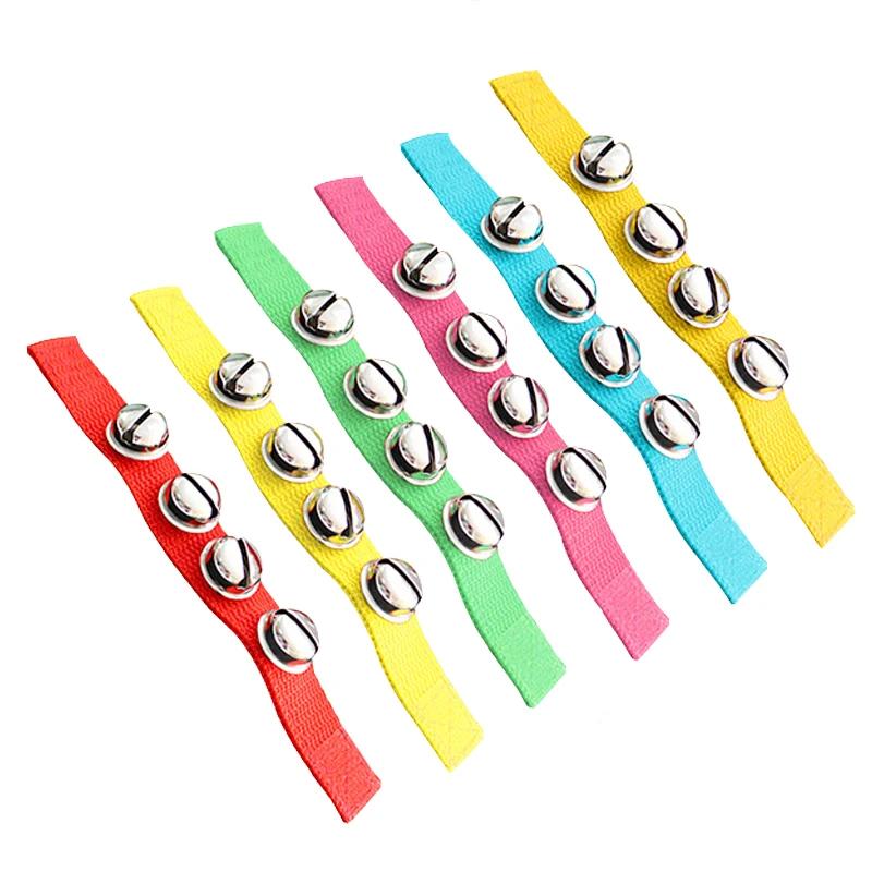 2 peças/conjunto Sino de Pulso Colorido Brinquedo Instrumentos Musicais Adequado para Iniciantes Iluminação Musical Lazer Entretenimento Adereços TMZ