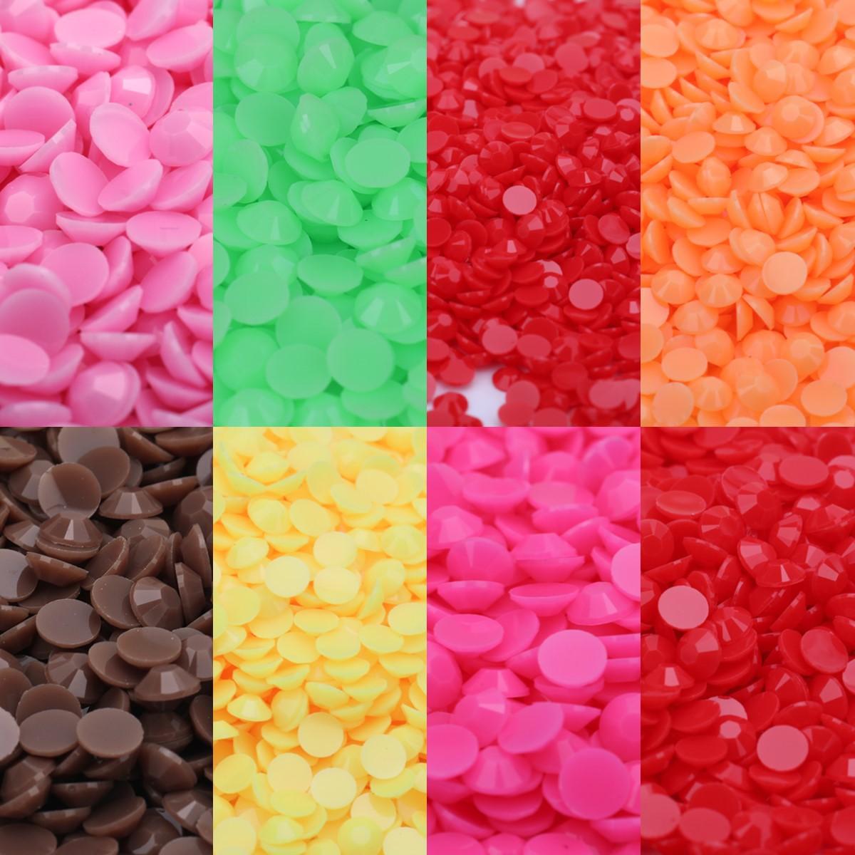 

Смола Стразы Плоское дно Алмаз Жестокий медведь Наклейка на мобильный телефон Алмаз, однотонный желеобразный дно Алмаз Украшения для ногтей Аксессуары SS16-4mm 25,000 pcs half pack