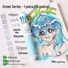 Blue Fruit 10-Color Quick-Dry Ballpoint and Marker Pen Set for Creative Drawing and Painting
