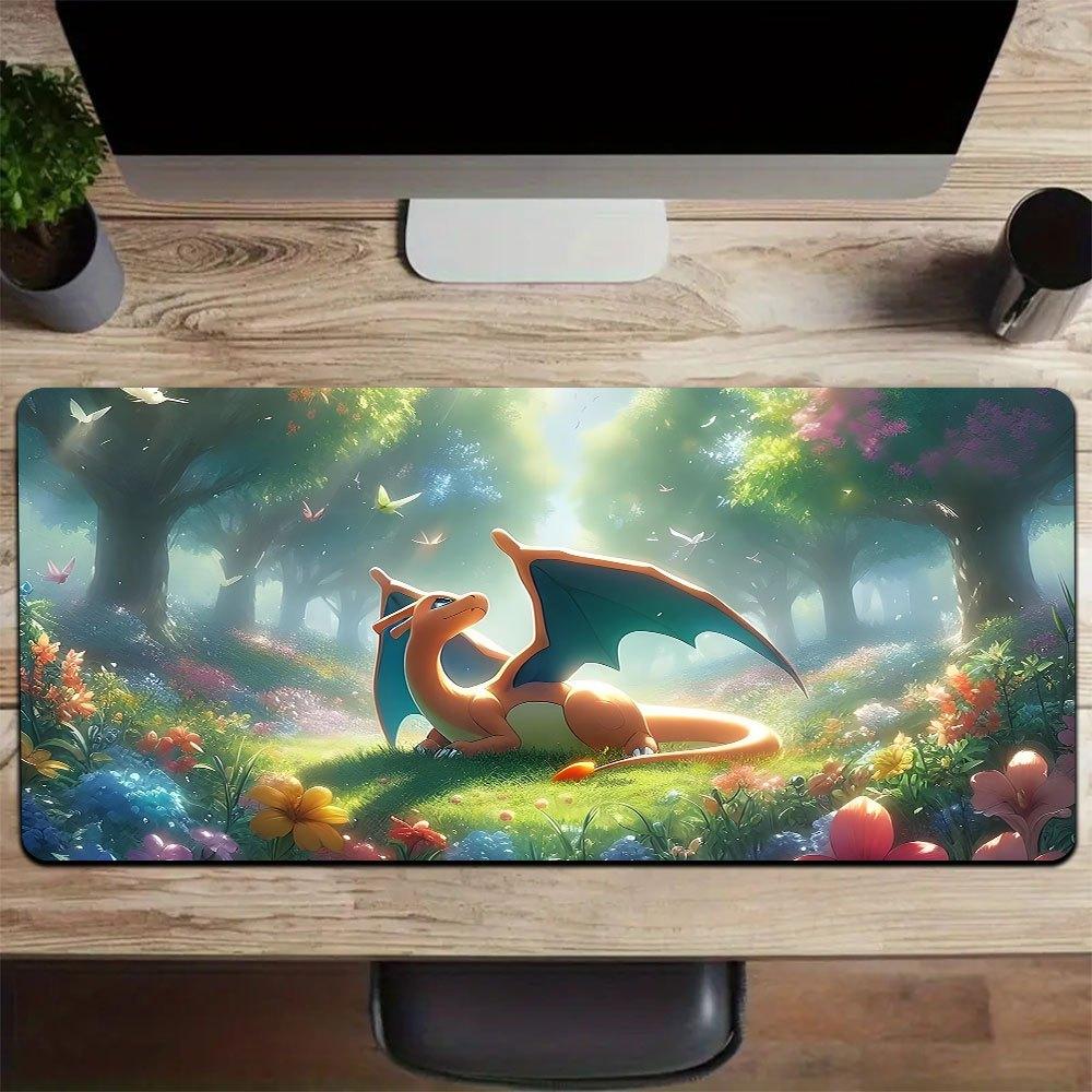 pc Charizard Large Mouse Pad Gengar computer mat Desk Mat keyboard mat Office Gaming Table Mat