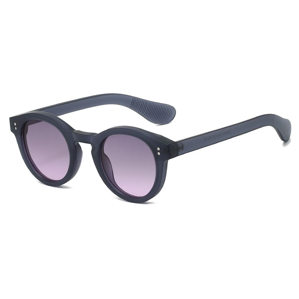 JYL Sunglasses Round Uv Protection Niche Rivet Style 3212 A-17969