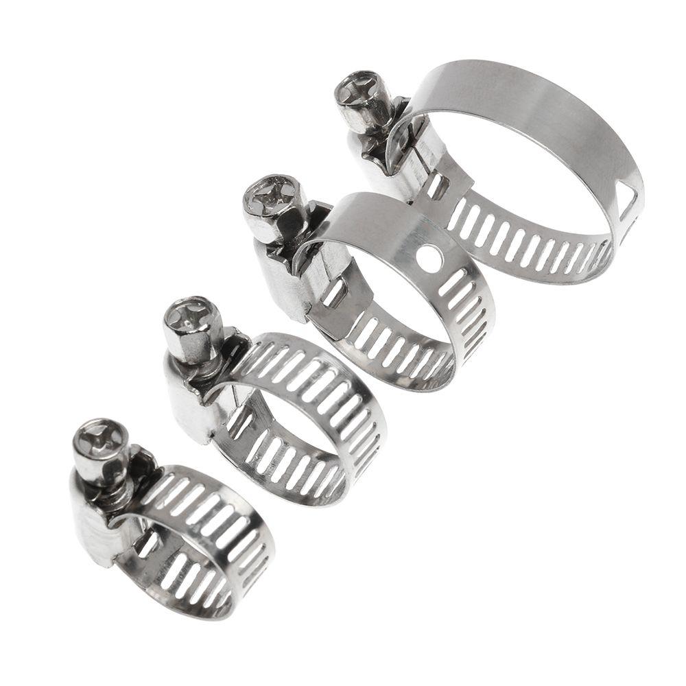 10 pcs Powerful Welding Repair Tool Sealing Exhaust Pipe Clip Hose Clamps T Bolt Stainless Steel