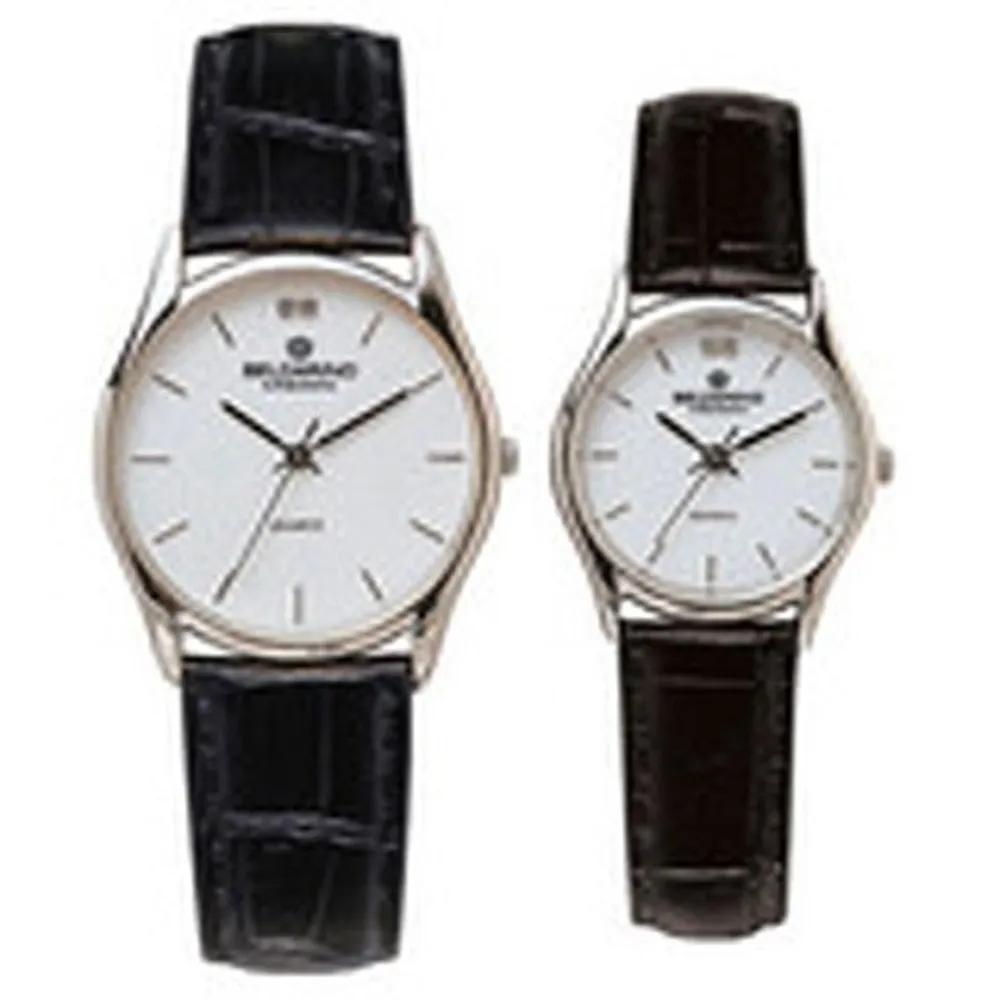 Couple s Watch Round Silver Wristwatch women