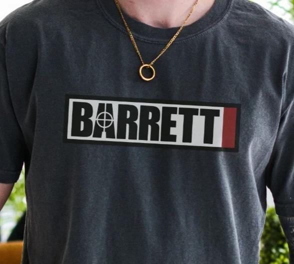 Barrett T-Shirt 2nd Amendment Pro Guns Firearms Premium Comfort Colors Tee 2XL