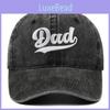Dad Mom Retro Text Embroidered Cotton Baseball Cap With Adjustable Band For Daily Casual Fashion