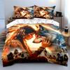 Tribal Wolf Spirit Decor Set Multiple Sizes Kid'S And Adults' Bedroom Exquisite 3Pc Bedding Set, Gift