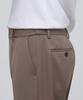 Musinsa Standard Semi-Wide Slit Hidden Banding Slacks [Light Brown]