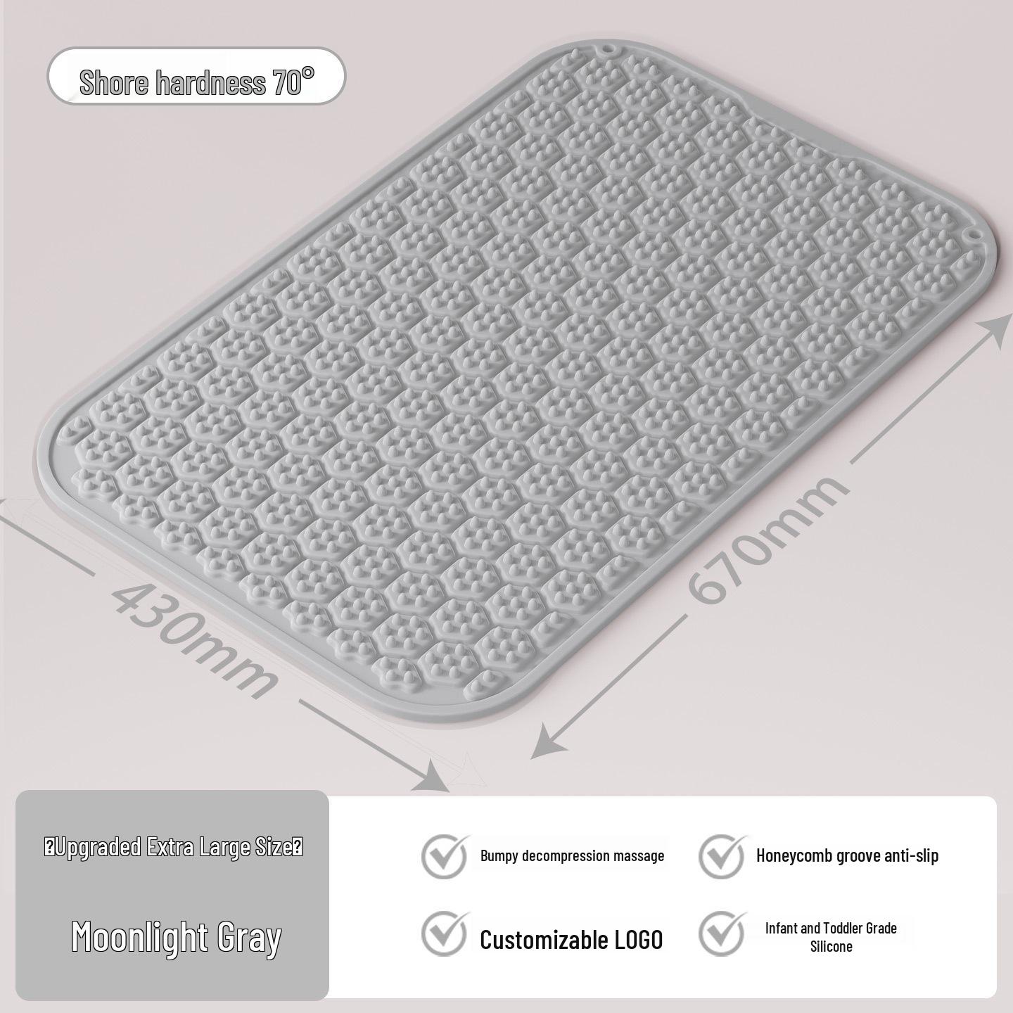 

Ultra-Slow Silicone Foot Massage Mat with Enhanced Pressure Board