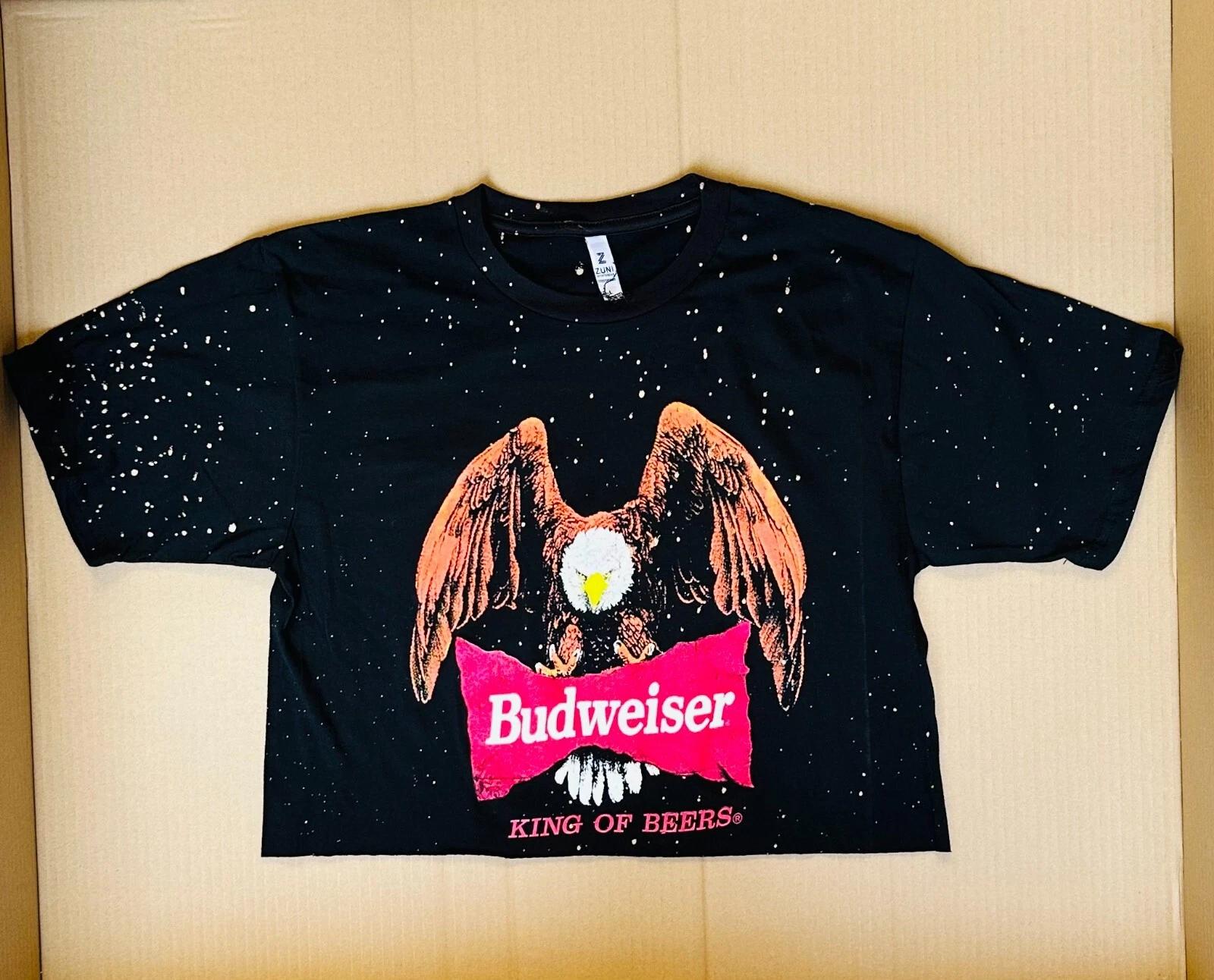 budweiser crop top tshirt bleached 3XL