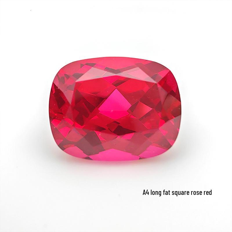 Aocai Bao Shi Lab-Grown Ruby Precision-Cut Loose Stone, AGL Certified Mainstone for Jewelry.