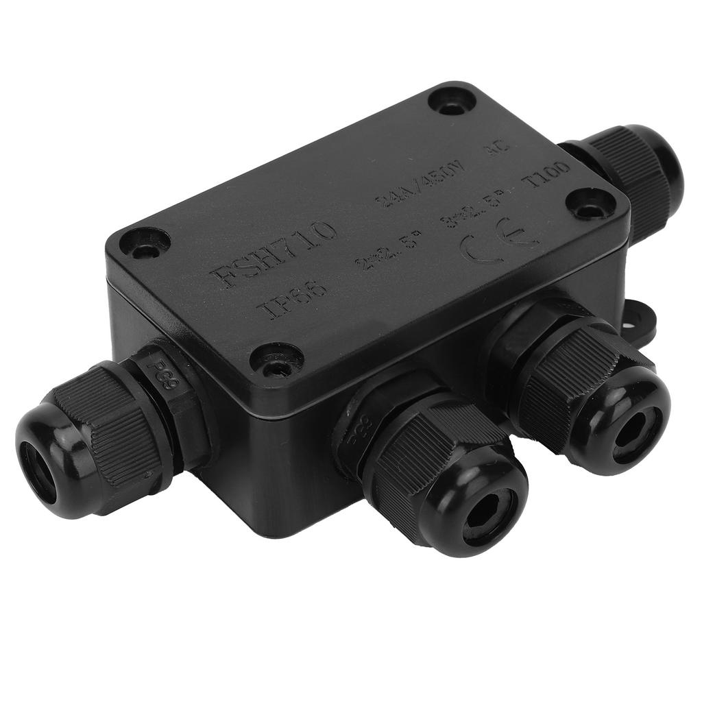 Waterproof Junction Box IP66 Wiring Connector FSH710‑4P with Silicone Sealing  for 4‑8mm
