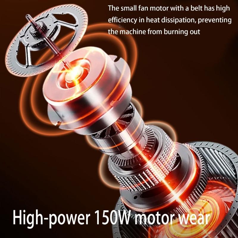 Efficient Plastic Base Desktop Grinder Featuring 150W Motor And Double Wheels For Home Workshop Use Stable Operation