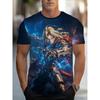 Men's Fashion 3D Printed Men's T-Shirt Round Neck Short Sleeve Trendy Street Wear