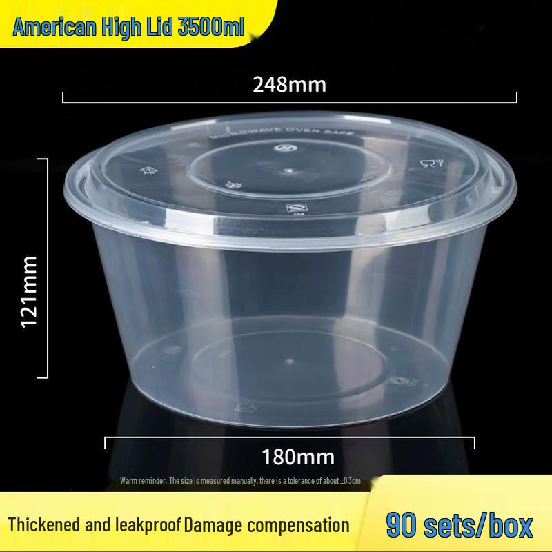 Disposable Round Plastic Food Containers