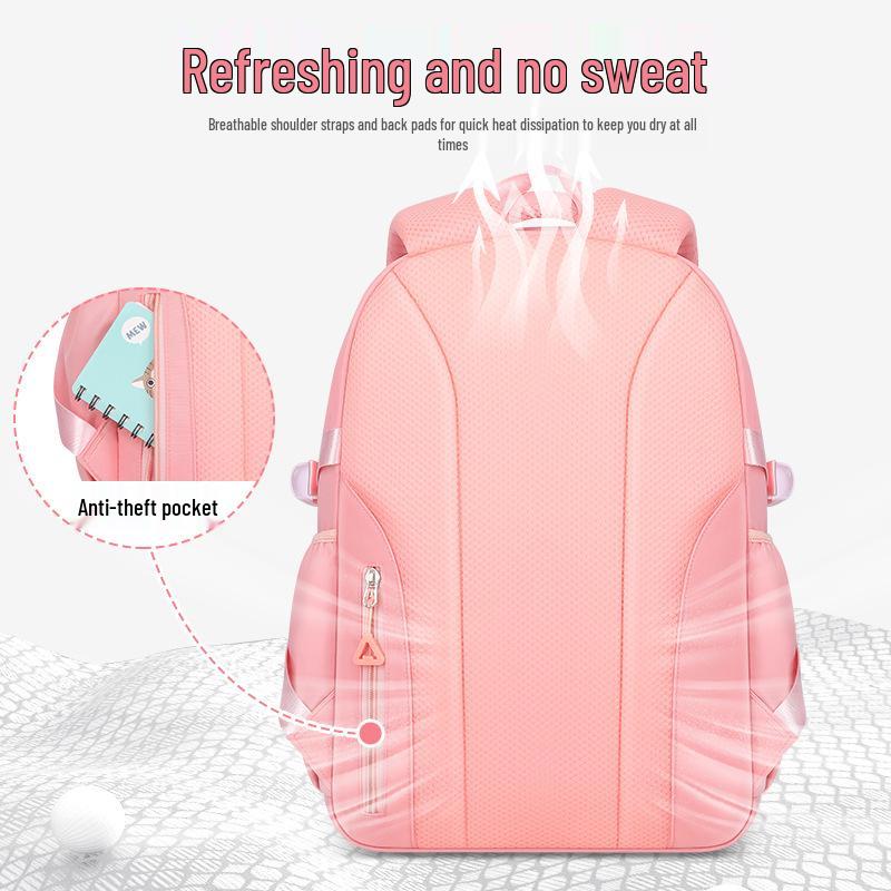 Rucksack mit großem Fassungsvermögen und wasserabweisend für Grundschulmädchen - Leichtes, lastreduzierendes 3-teiliges Set