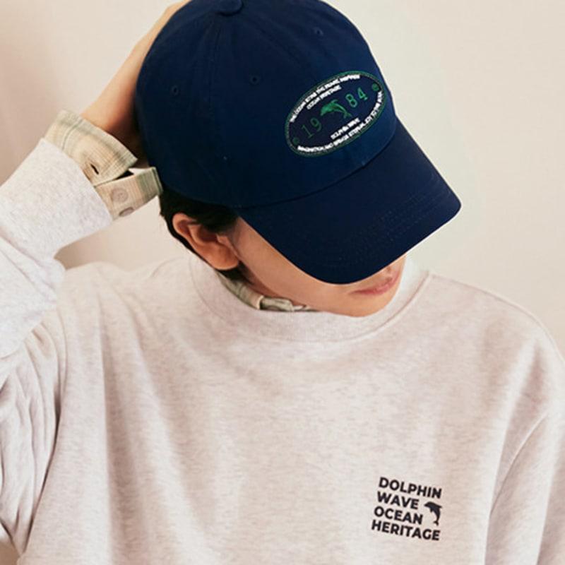 DOLPHIN WAVE APPAREL Oval Dolphin Ball Cap_123823DB
