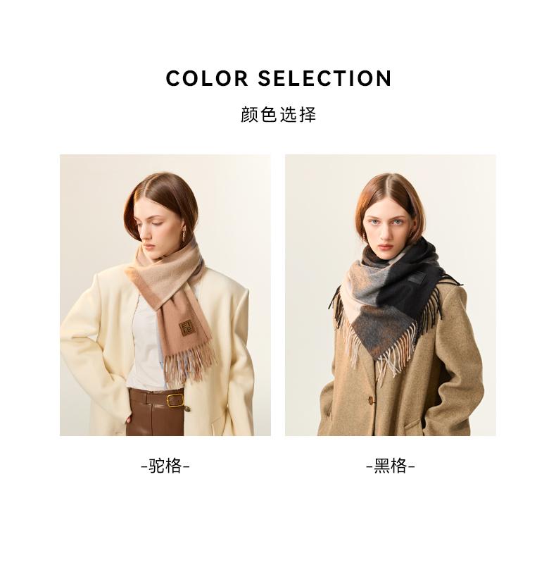 ELLE 100% Cashmere Scarf for Women