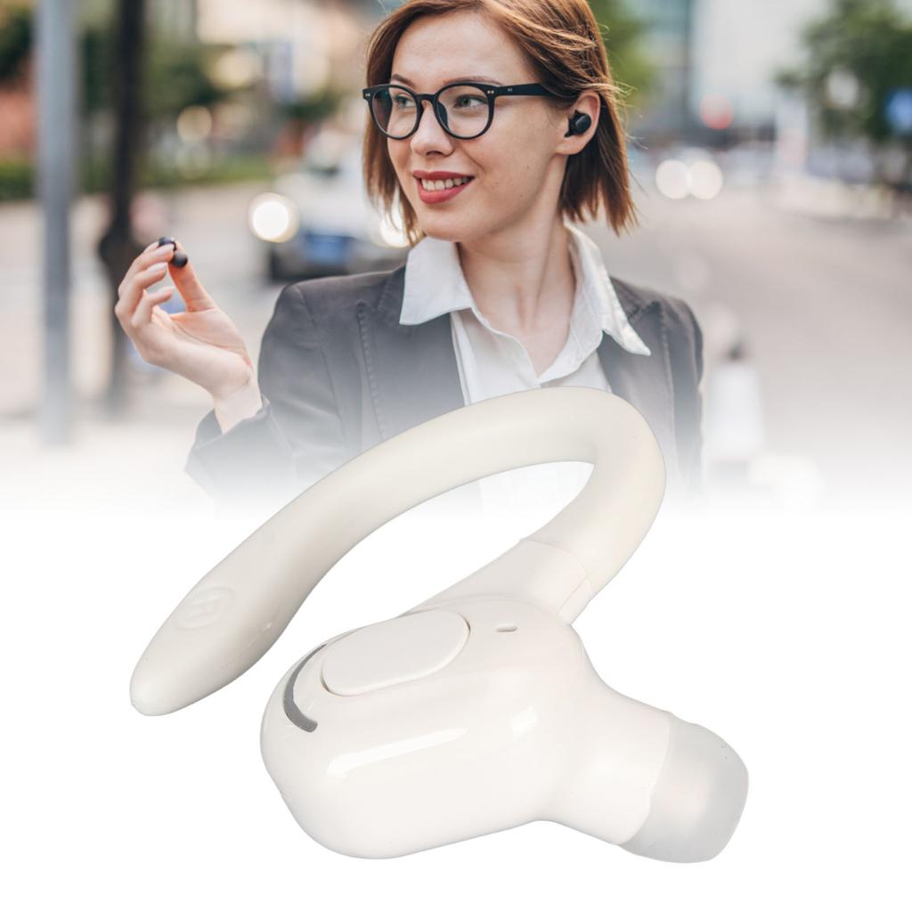   5.2 Headset HiFi Stereo Sound HD Calls Noise Reduction IPX4 Waterproof Wireless   Earpiece Single Ear