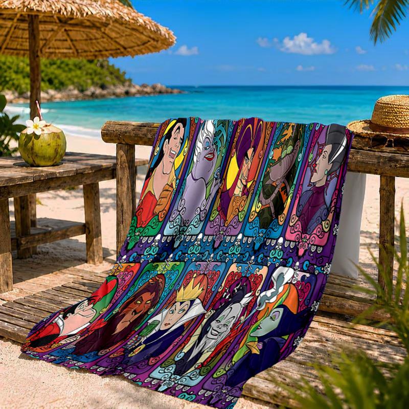 Evil Queens Collage  Beach Towel Microfiber Beach Towel, Lightweight and Quick-Dry, for Summer Travel, Swimming Pool Fan Birthday Gift