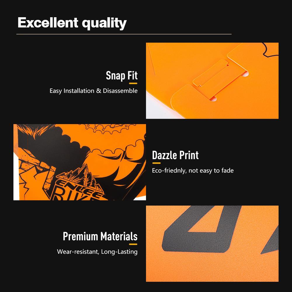 ENLEE Bicycle Disc Brake Cover Heat Resistant Wear Resistant Mountain Bike Washer Cover Simple Dazzle Print Washing