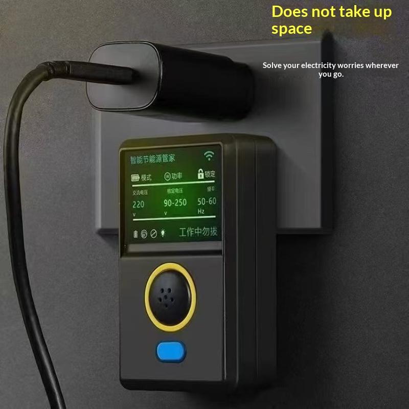 Smart Electricity Saving Box Hd Digital Display Real Time Voltage Monitoring For Home Office Daily Use