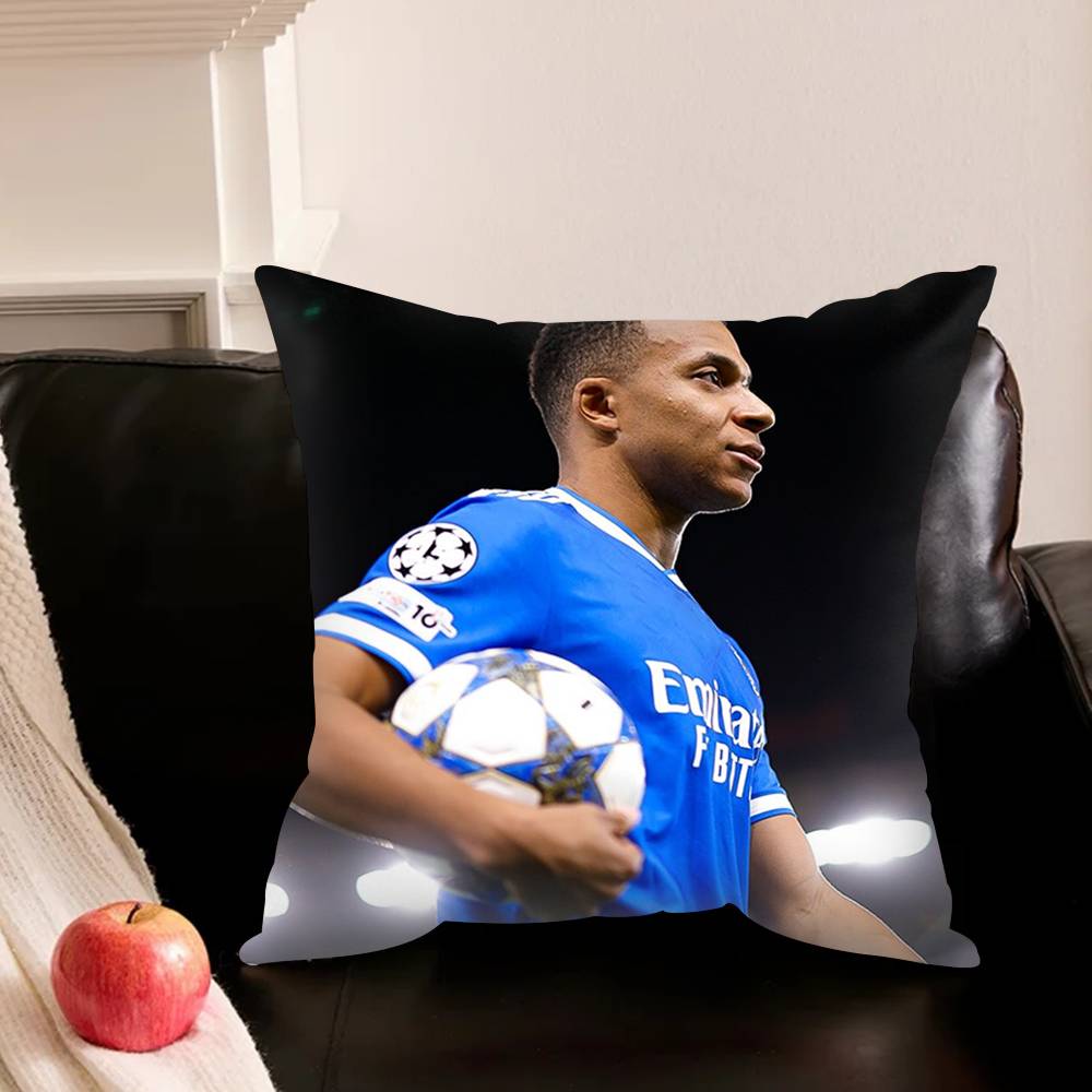 K-Kylian-N M-Mbappe-E S-Star-E Pillowcase For Sofa Room Office Decor Printing Protector Cushion Cover Valentine Gift Custom