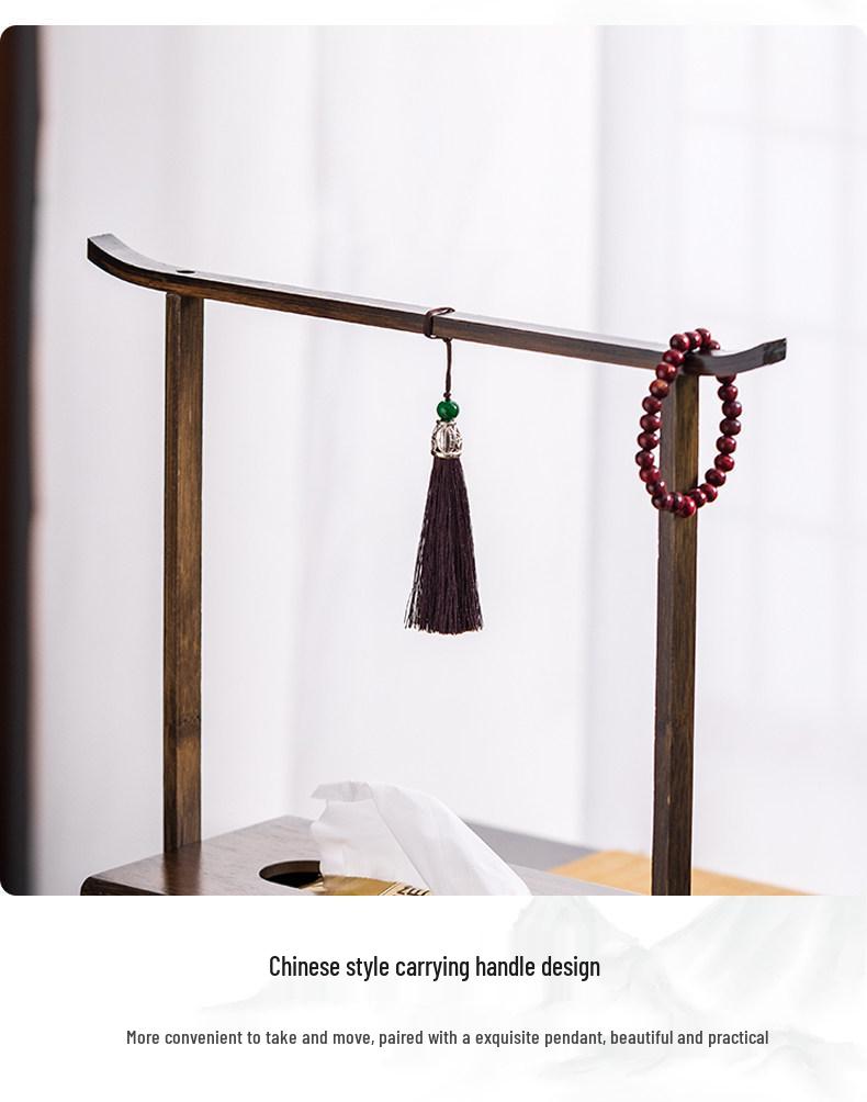 Chinese Zen-Inspired Tissue Holder for Home and Tea Room