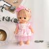 25cm Doll Outfit with Rose Headband & Skirt for Baby Girls' Dress-Up Play