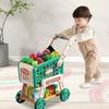 Mehrfarbiges Einkaufswagen-Spielzeugset 20 Stück/Set Rollenspiel-Einkaufsset Spielzeug Geschenk für Jungen und Mädchen