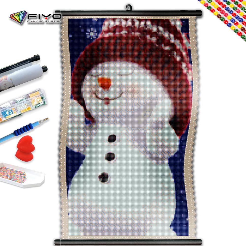 

5D DIY Рамка Алмазная Вышивка Зимняя Снеговик Мозаика Алмазная Картина Животных Горный Хрусталь Украшение Дома