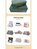 New Chinese Minimalist Jewelry Storage Box: Leather, Wood, Metal Design