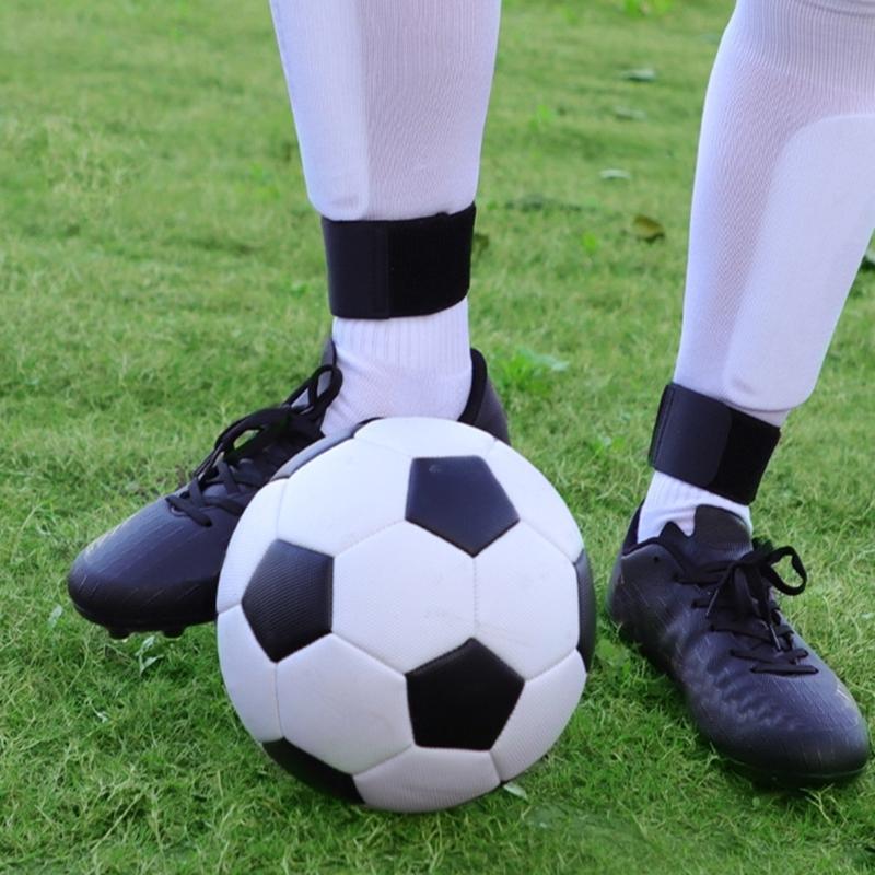 Antislip Sports Football Legging Shin Fixed Strap, Football Ankle Guard for Running & Cycling, Soccer Shin Guard Strap