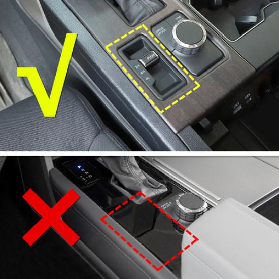 For Toyota Tundra 22-25 Carbon Fiber Four-wheel Drive 4WD Shift Panel Cover Trim