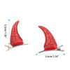 Devil Horn Hair Clip Ox Horn Barrette for Halloween Party Wear Hairpin Cosplay Props Theme for Creative Photo Prop Costu