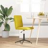 VidaXL Chaise à manger Jaune Velours, chaise, chaise de salon, chaise d'accent, chaise de cuisine, siège de salle à manger, 4101274